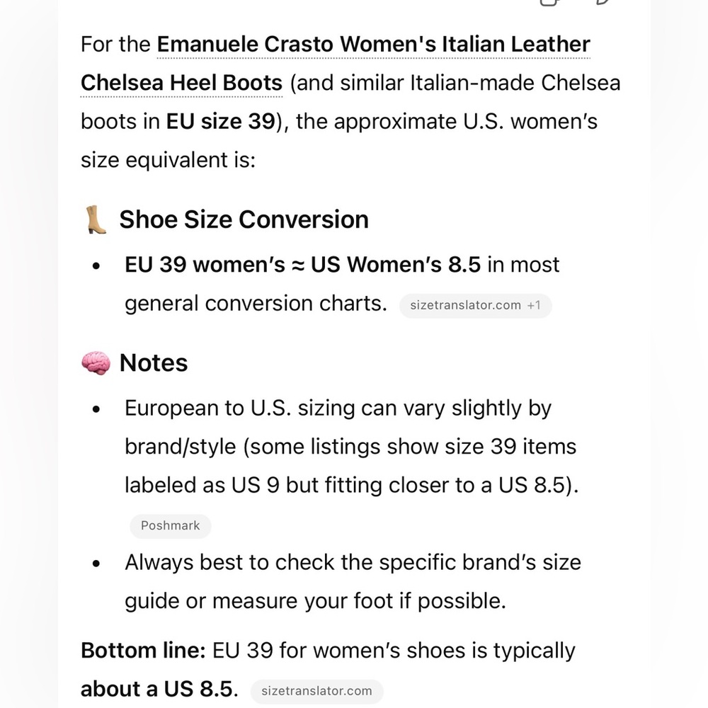 Emanuele Crasto | Women's Italian Leather Heeled Chelsea Boots Size EU 39 US 8.5 - Picture 15 of 15